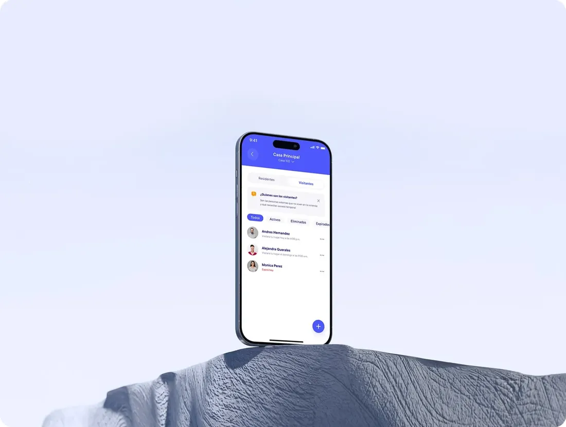 App RingM: gestión de residentes y acceso al hogar desde el celular